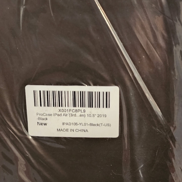 IPad Tablet Black Case NEW NWT Slim‎ with Stand. 10.5 inch. - Picture 8 of 9